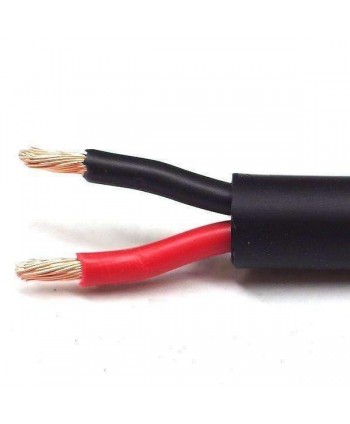 Câble haut-parleur 2 x 1.5 mm² OFC, Monacor SPC-115, vendu au mètre